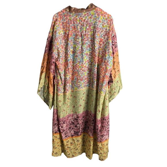 Anthropologie Bl^nk London Sheer Floral Kimono Size OS - Picture 5 of 6
